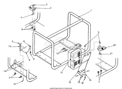 Part Location Diagram of 102636GS Briggs and Stratton Decal g-force 5000